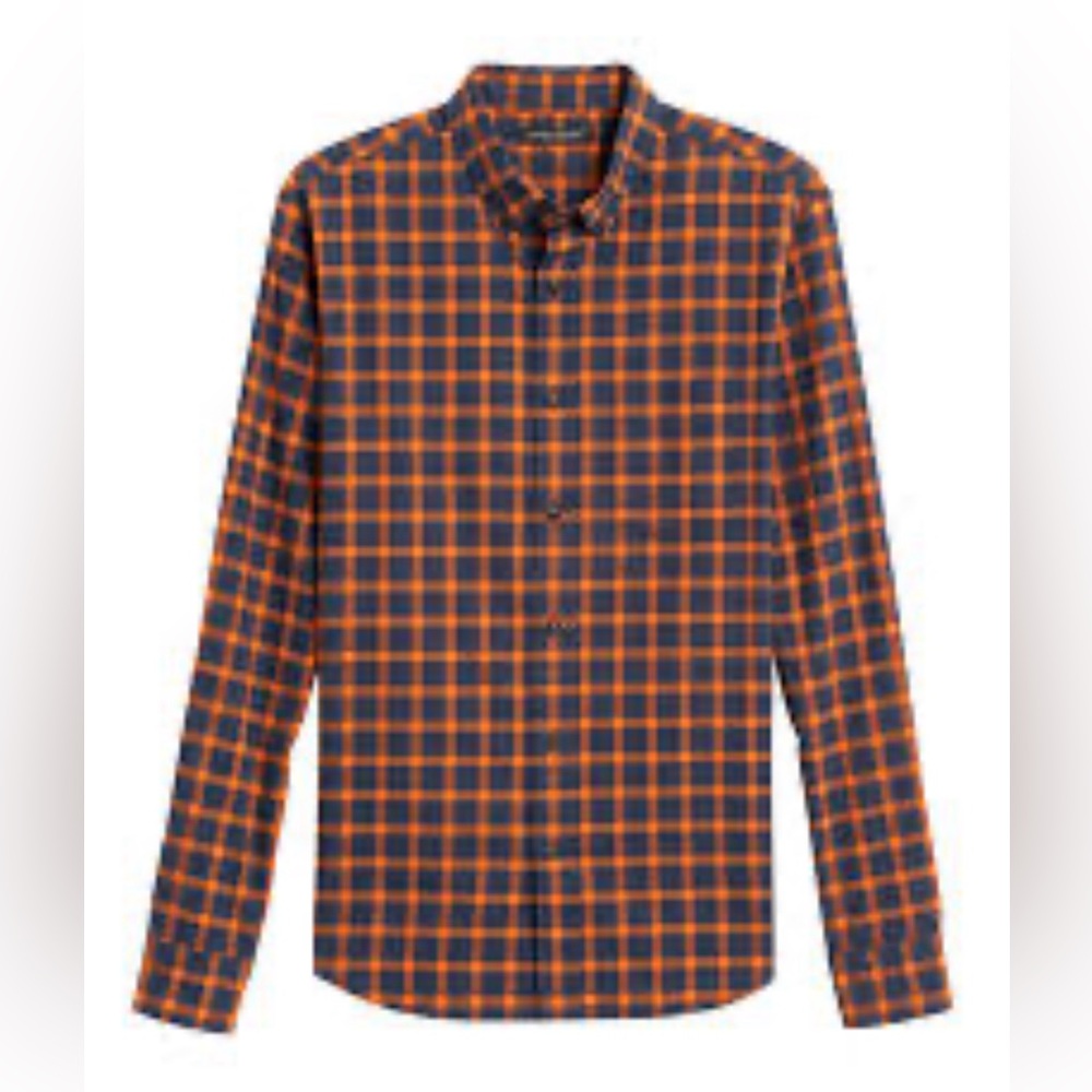 Banana Republic Luxe Flannel Untucked Slim Fit XL